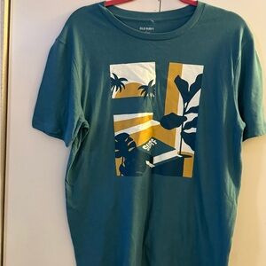 Old Navy Teal Surf Graphic Tee